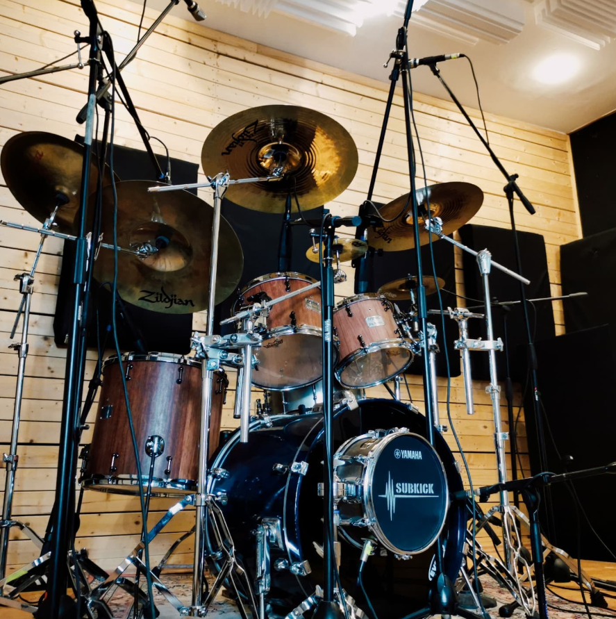drums in the live room